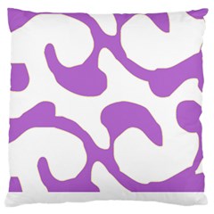 Abstract Pattern Purple Swirl T- Shirt Abstract Pattern Purple Swirl T- Shirt Large Premium Plush Fleece Cushion Case (two Sides) by EnriqueJohnson