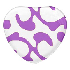 Abstract Pattern Purple Swirl T- Shirt Abstract Pattern Purple Swirl T- Shirt Heart Glass Fridge Magnet (4 Pack) by EnriqueJohnson