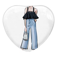 Let’s Go Heart Glass Fridge Magnet (4 Pack) by SychEva