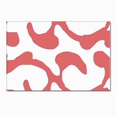 Abstract Pattern Red Swirl T- Shirt Abstract Pattern Red Swirl T- Shirt Postcards 5  X 7  (pkg Of 10) by EnriqueJohnson