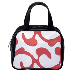 Abstract Pattern Red Swirl T- Shirt Abstract Pattern Red Swirl T- Shirt Classic Handbag (one Side) by EnriqueJohnson