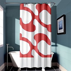 Abstract Pattern Red Swirl T- Shirt Abstract Pattern Red Swirl T- Shirt Shower Curtain 36  X 72  (stall)  by EnriqueJohnson