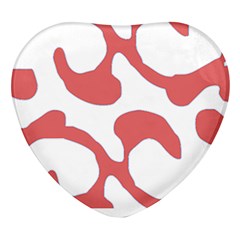 Abstract Pattern Red Swirl T- Shirt Abstract Pattern Red Swirl T- Shirt Heart Glass Fridge Magnet (4 Pack) by EnriqueJohnson