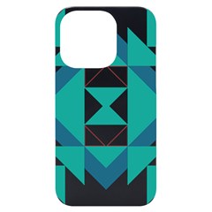 Abstract Pattern T- Shirt Hourglass Pattern Iphone 14 Pro Black Uv Print Case