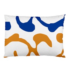 Abstract Swirl Gold And Blue Pattern T- Shirt Abstract Swirl Gold And Blue Pattern T- Shirt Pillow Case by EnriqueJohnson