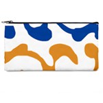 Abstract Swirl Gold And Blue Pattern T- Shirt Abstract Swirl Gold And Blue Pattern T- Shirt Pencil Case Front