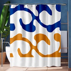 Abstract Swirl Gold And Blue Pattern T- Shirt Abstract Swirl Gold And Blue Pattern T- Shirt Shower Curtain 60  X 72  (medium)  by EnriqueJohnson