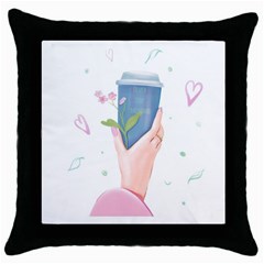 Never Stop Dreaming Throw Pillow Case (black) by SychEva