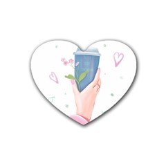 Never Stop Dreaming Rubber Coaster (heart) by SychEva