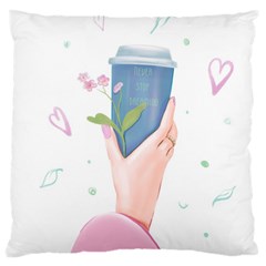 Never Stop Dreaming Large Cushion Case (two Sides) by SychEva