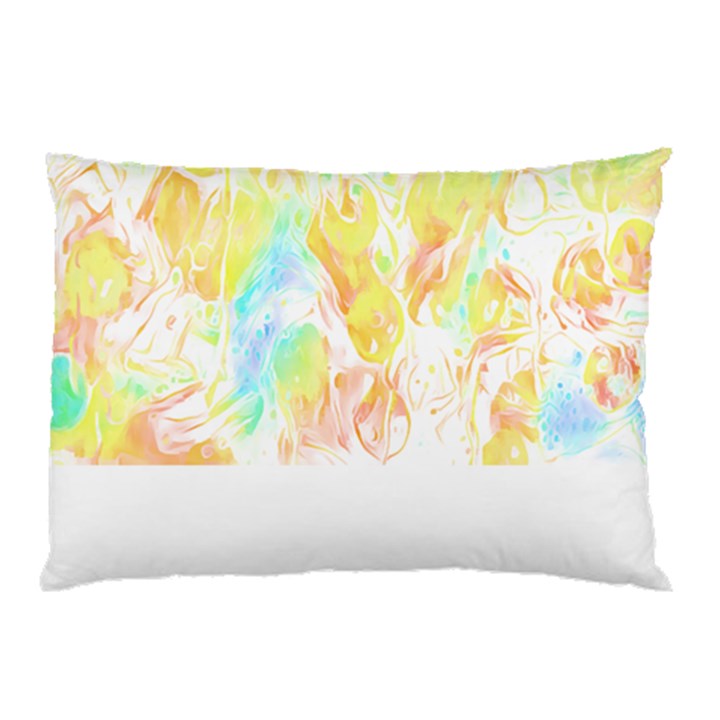 Abstract T- Shirt Abstract Colored Background T- Shirt Pillow Case