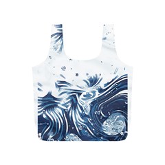 Abstract T- Shirt Abstract Colourful Aesthetic Beautiful Dream Love Romantic Design Vintage Sea Blue Full Print Recycle Bag (s) by EnriqueJohnson