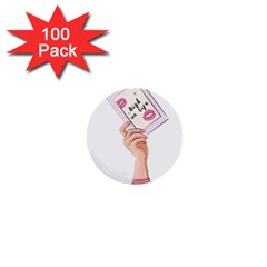 Hand 1 1  Mini Buttons (100 Pack)  by SychEva