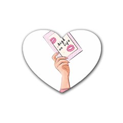 Hand 1 Rubber Heart Coaster (4 Pack) by SychEva