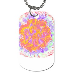 Abstract T- Shirt Circle Beauty In Abstract T- Shirt Dog Tag (one Side) by EnriqueJohnson