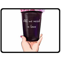 All You Need Is Love 2 Fleece Blanket (large) by SychEva