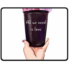 All You Need Is Love 2 Fleece Blanket (medium) by SychEva