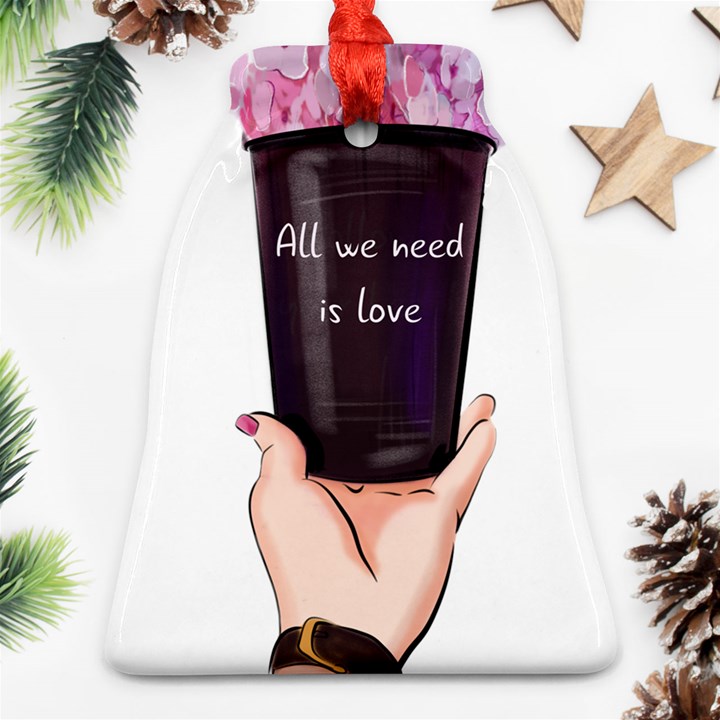 All You Need Is Love 2 Ornament (Bell)