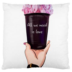 All You Need Is Love 2 Standard Premium Plush Fleece Cushion Case (two Sides) by SychEva