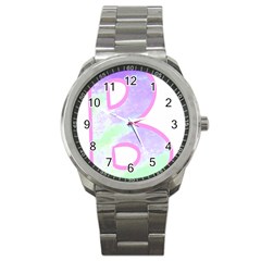 Abstract T- Shirt Cool Abstract Pattern Design 2 Sport Metal Watch