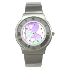 Abstract T- Shirt Cool Abstract Pattern Design 2 Stainless Steel Watch