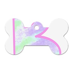 Abstract T- Shirt Cool Abstract Pattern Design 2 Dog Tag Bone (One Side)