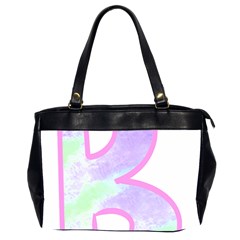 Abstract T- Shirt Cool Abstract Pattern Design 2 Oversize Office Handbag (2 Sides)