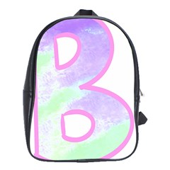 Abstract T- Shirt Cool Abstract Pattern Design 2 School Bag (XL)