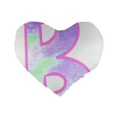 Abstract T- Shirt Cool Abstract Pattern Design 2 Standard 16  Premium Flano Heart Shape Cushions