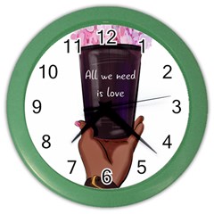 All You Need Is Love 1 Color Wall Clock