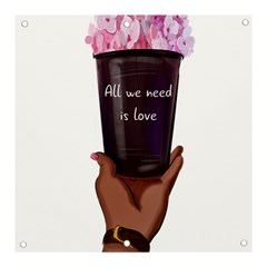 All You Need Is Love 1 Banner And Sign 3  X 3  by SychEva