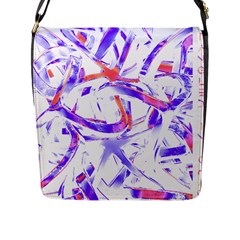 Abstract T- Shirt Entangled In Chaos T- Shirt Flap Closure Messenger Bag (l) by EnriqueJohnson