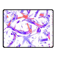 Abstract T- Shirt Entangled In Chaos T- Shirt Two Sides Fleece Blanket (small) by EnriqueJohnson