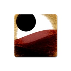 Abstract T- Shirt Fire Desert T- Shirt Square Magnet by EnriqueJohnson