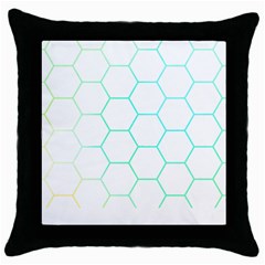 Abstract T- Shirt Honeycomb Pattern 4 Throw Pillow Case (black) by EnriqueJohnson