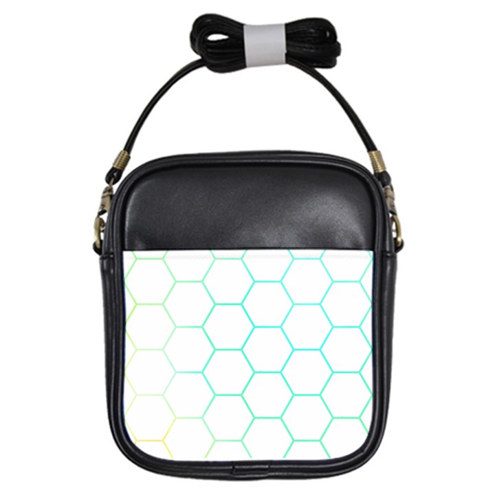 Abstract T- Shirt Honeycomb Pattern 4 Girls Sling Bag