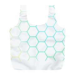 Abstract T- Shirt Honeycomb Pattern 4 Full Print Recycle Bag (l) by EnriqueJohnson