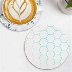 Abstract T- Shirt Honeycomb Pattern 4 Uv Print Round Tile Coaster by EnriqueJohnson