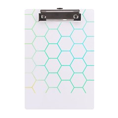 Abstract T- Shirt Honeycomb Pattern 4 A5 Acrylic Clipboard