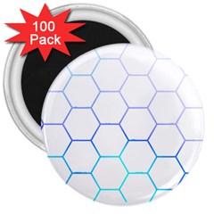 Abstract T- Shirt Honeycomb Pattern 6 3  Magnets (100 Pack)