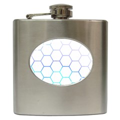 Abstract T- Shirt Honeycomb Pattern 6 Hip Flask (6 Oz) by EnriqueJohnson