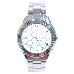 Abstract T- Shirt Honeycomb Pattern 6 Stainless Steel Analogue Watch by EnriqueJohnson