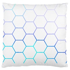 Abstract T- Shirt Honeycomb Pattern 6 Large Cushion Case (two Sides) by EnriqueJohnson