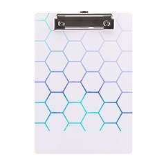 Abstract T- Shirt Honeycomb Pattern 6 A5 Acrylic Clipboard by EnriqueJohnson