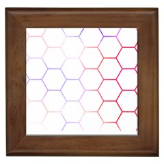 Abstract T- Shirt Honeycomb Pattern 7 Framed Tile by EnriqueJohnson