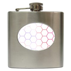 Abstract T- Shirt Honeycomb Pattern 7 Hip Flask (6 Oz) by EnriqueJohnson