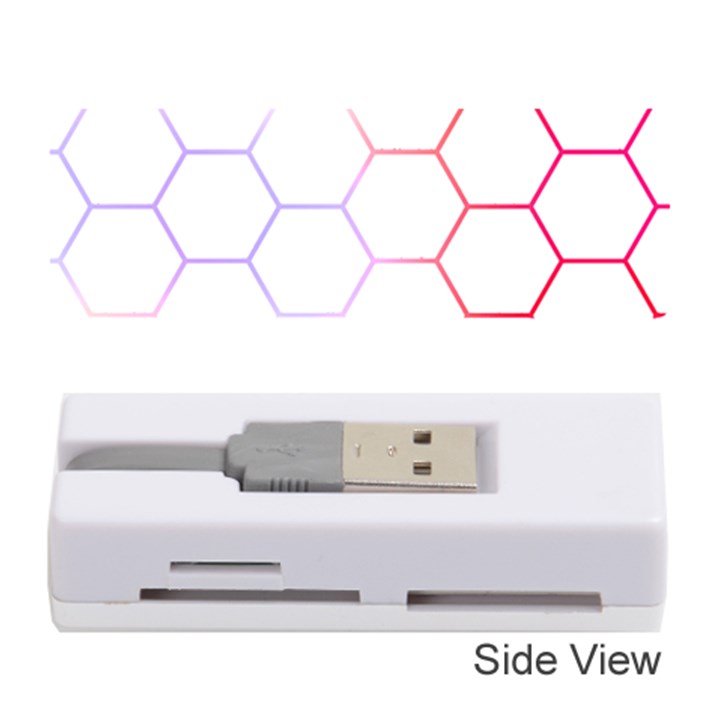 Abstract T- Shirt Honeycomb Pattern 7 Memory Card Reader (Stick)