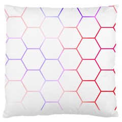 Abstract T- Shirt Honeycomb Pattern 7 Large Cushion Case (two Sides) by EnriqueJohnson