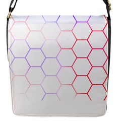 Abstract T- Shirt Honeycomb Pattern 7 Flap Closure Messenger Bag (s) by EnriqueJohnson