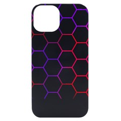 Abstract T- Shirt Honeycomb Pattern 7 Iphone 14 Black Uv Print Case